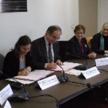 Signature d'une convention de partenariat entre le Conservatoire et l'agence de l'eau Loire-Bretagne