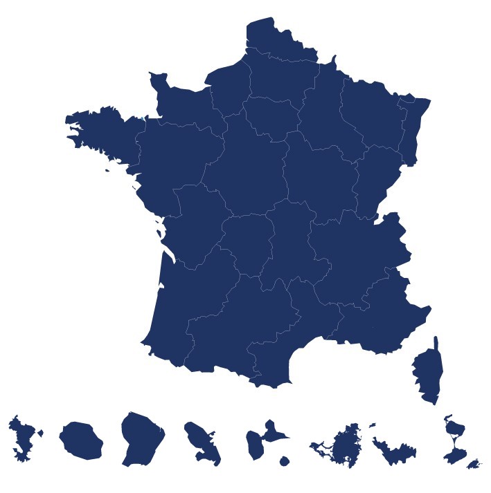 Carte Région France