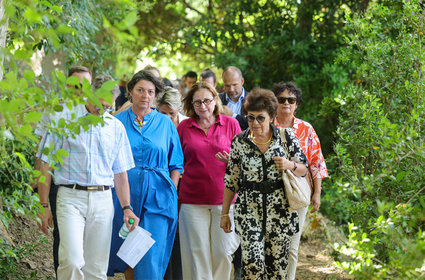 Visite de Madame la ministre Monique Barbut à Paulilles