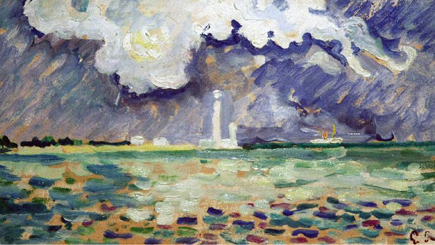 Paul Signac, Le phare de Gatteville, 1934