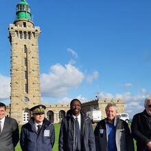 Hervé Berville, secrétaire d'Etat chargé de la mer, en visite au Cap Frehel (22)