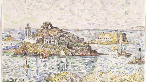 Paul Signac, Morlaix, entrée de la rivière, 1927