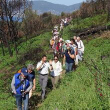 Inauguration de la réouverture du sentier du littoral suite aux incendies de juillet 2017