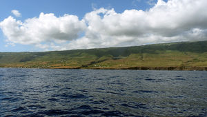 Côte sèche rocheuse, entre Trois-Bassins et la Pointe de l’Etang Salé