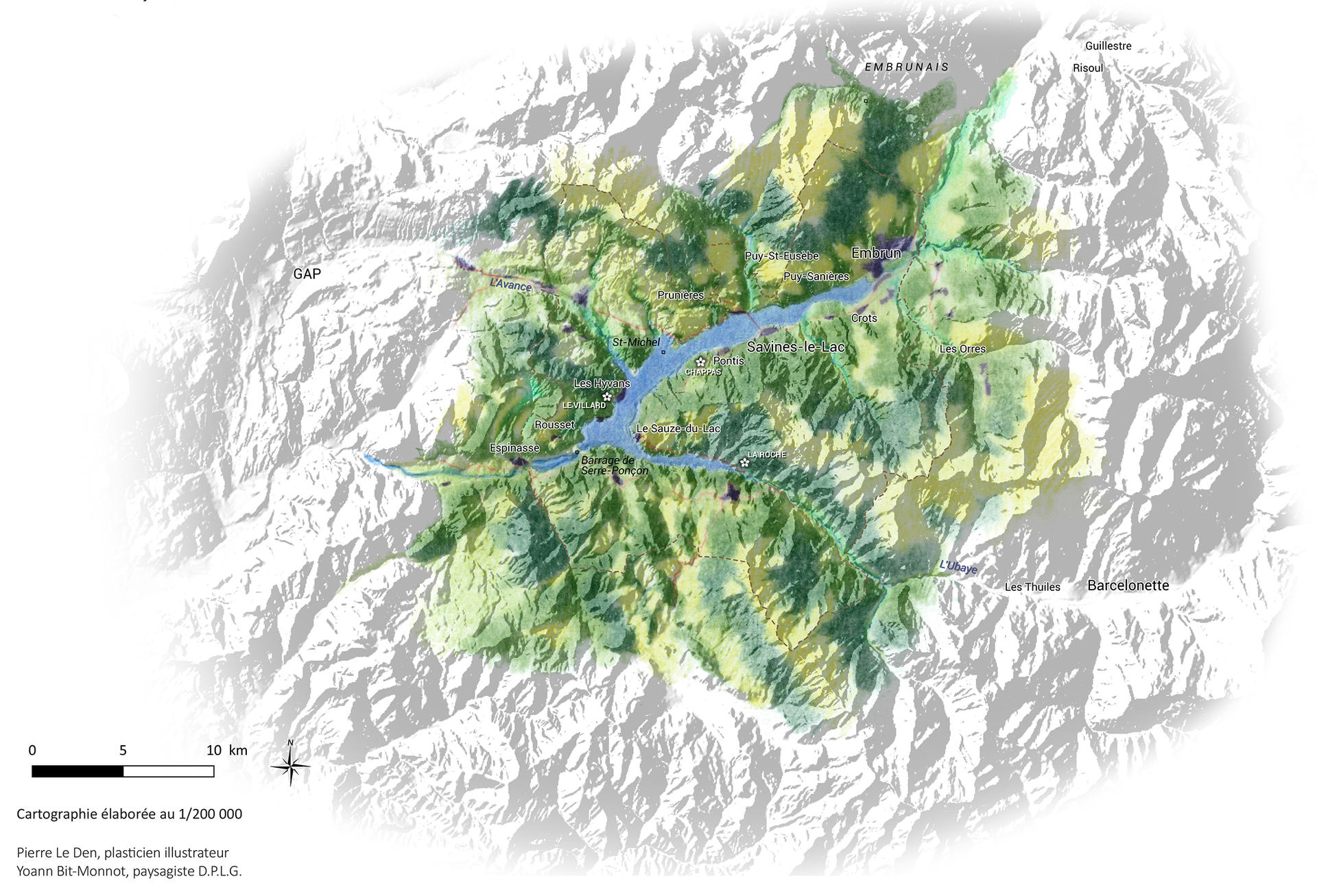 Carte des paysages