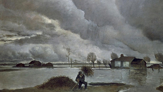 Charles Milcendeau, La bourrasque, Soullans, 1872