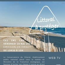 WEB TV "Littoral à protéger" pour les élèves de CE2, CM1 et CM2