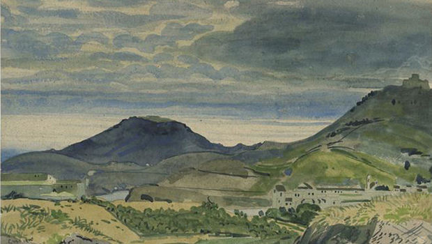 Derwent Lees, Landscape at Collioure, 1910