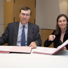 Signature d'une convention avec Veolia Environnement