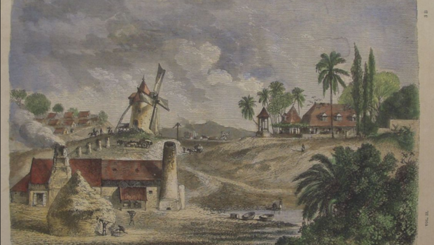 Une sucrerie à la Guadeloupe, ancien système   