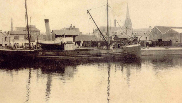 Le port de Carentan, début du XXème siècle.