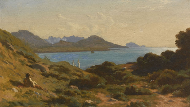 Hippolyte Flandrin, Vue prise à Montredon, près de Marseille, 1851