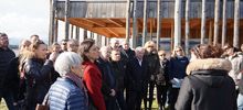 Inauguration de l’installation permanente "La vie de l’étang racontée en plein air" sur les rives de l’étang d’Urbinu, Ghisonaccia