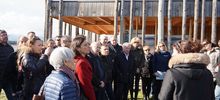 Inauguration de l’installation permanente "La vie de l’étang racontée en plein air" sur les rives de l’étang d’Urbinu, Ghisonaccia