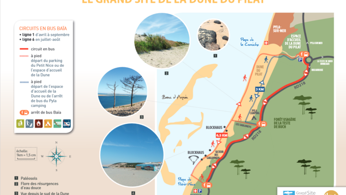 carte randonnée pilat