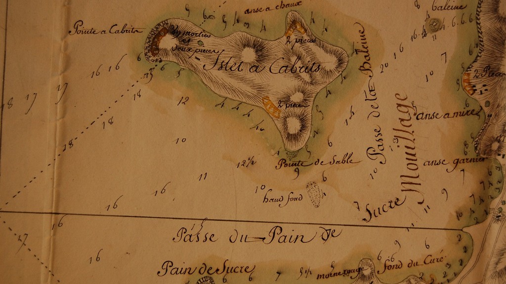Carte ancienne de l'îlet à Cabris