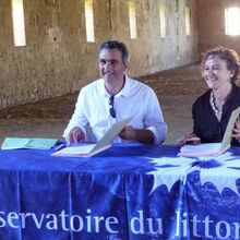 Signature de la convention partenariale entre le Conservatoire du littoral et l'agence de l'eau Adour-Garonne