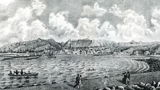 Saint-Pierre, vue prise de la jetée Est, 1885 