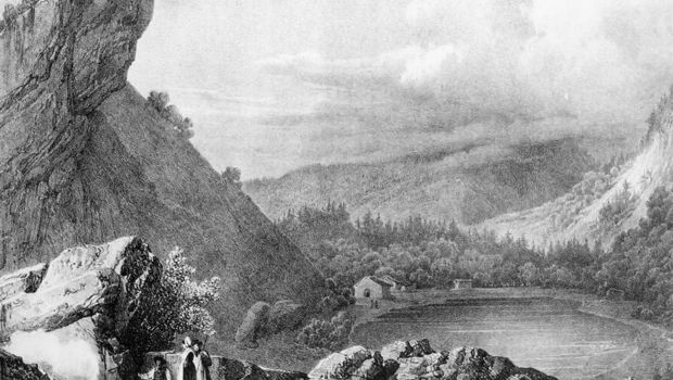 « Vue romantique du Lac d’Antre en 1825 »