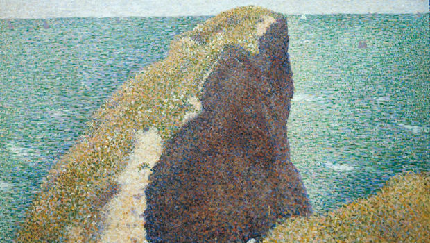 George Seurat, Le Bec du Hoc, Grandcamp, 1885