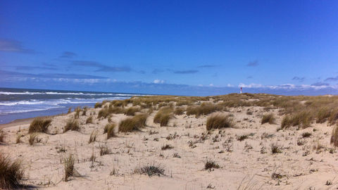 Face à l’océan, la Côte Sauvage, face à l’estuaire de la Gironde,  la Grande côte